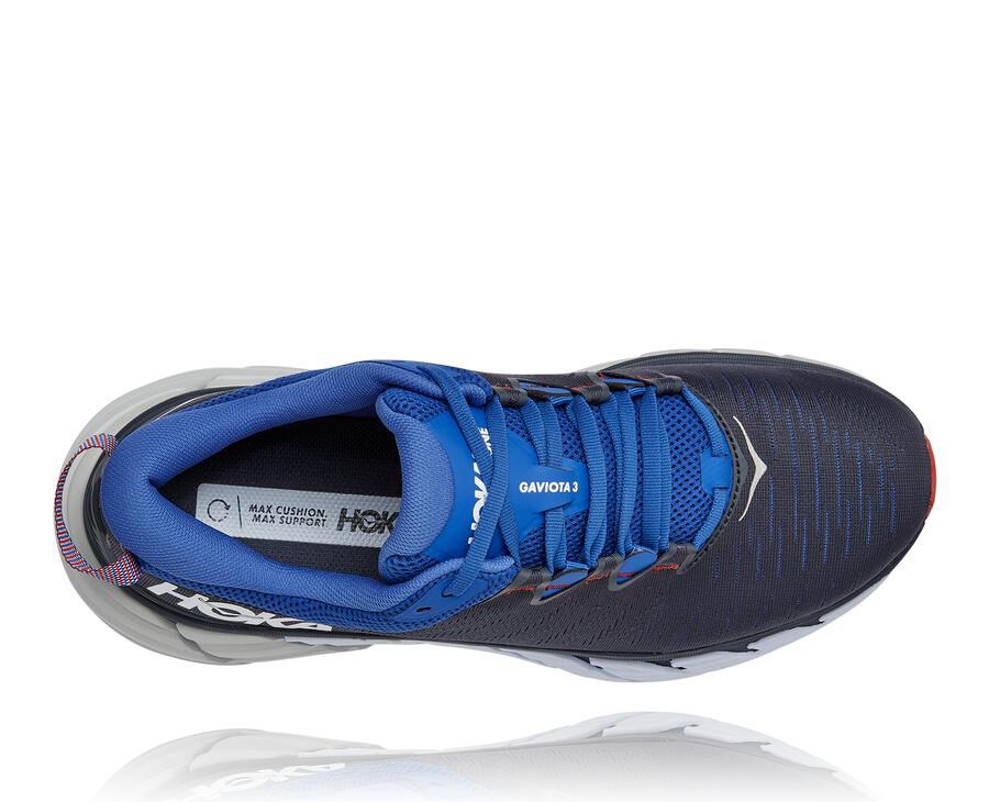 Hoka One One Tenisky Panske Čierne/Modre - Gaviota 3 - 84029-YUPQ